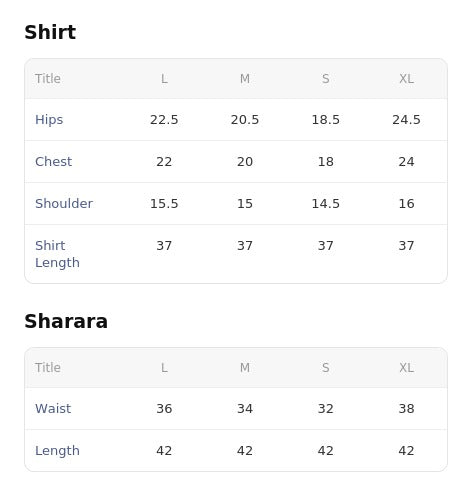 Size Guide